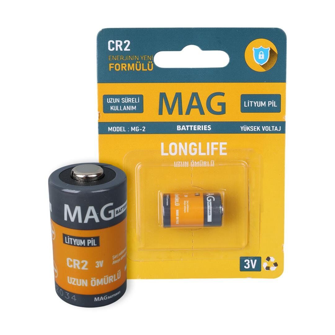 Mag Batteries MG-2 CR2 3 Volt Lityum Fotoğraf Makinesi Pili