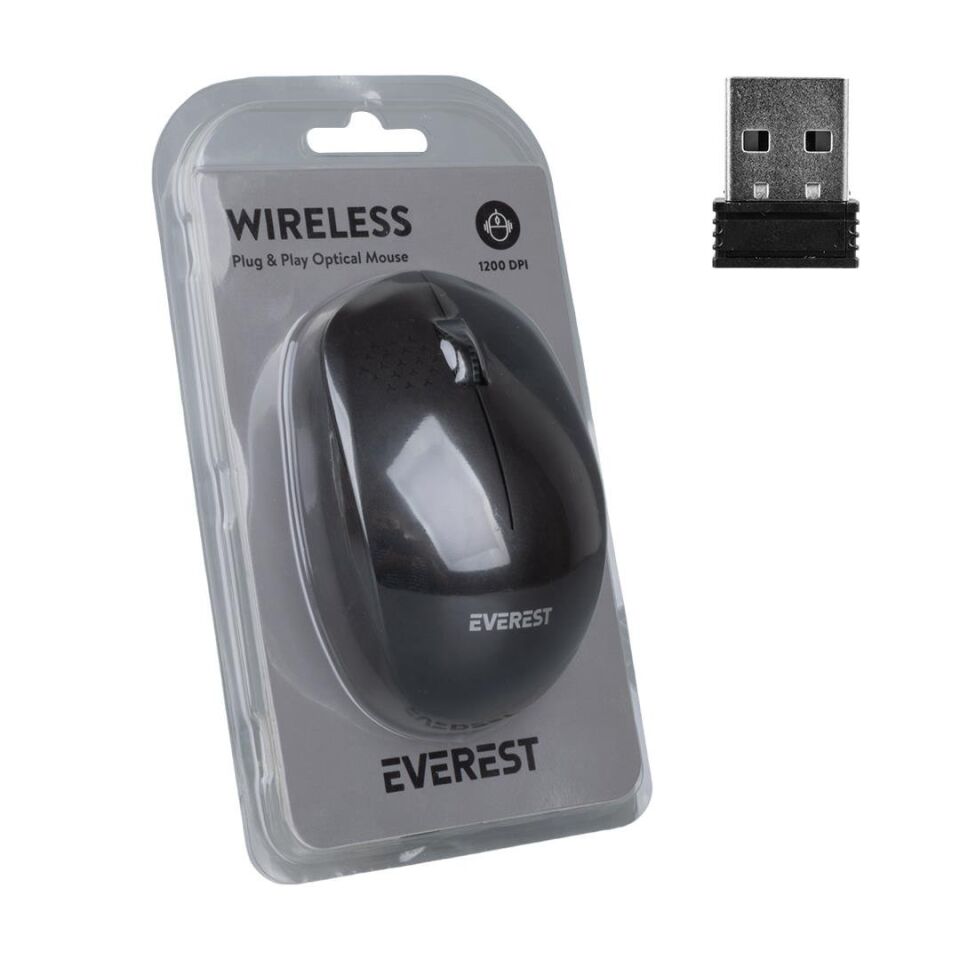 Everest SMW-88 USB Siyah 1200 DPI 2.4Ghz Kablosuz Mouse