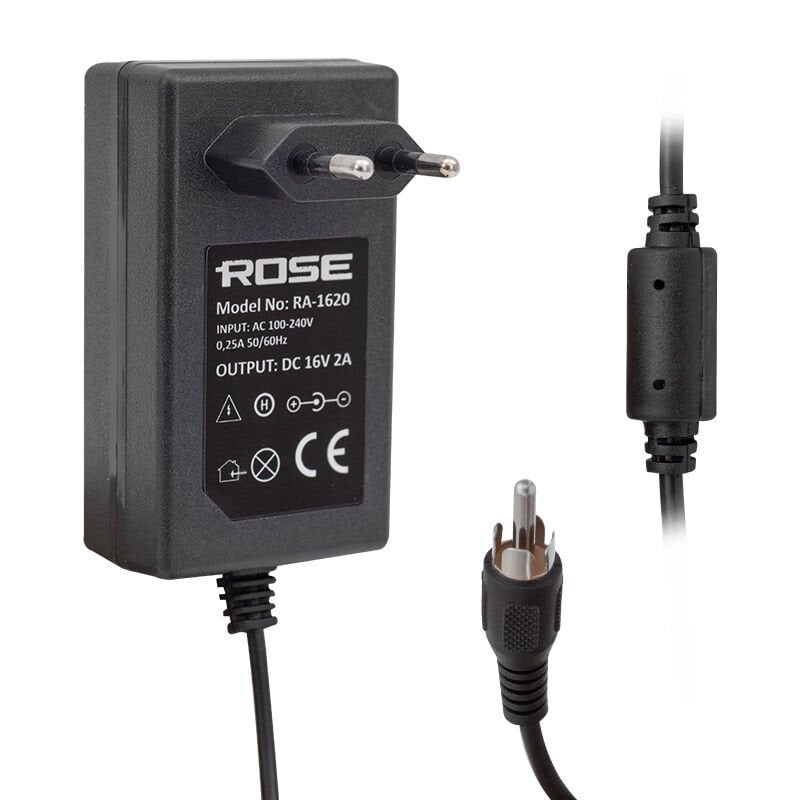 Rose RA-1620 16 Volt 2 Amper RCA -TOS Fişli Santral Adaptörü