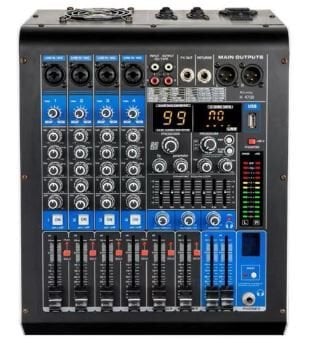 König KA-4700 4 Kanal 2X350 Watt USB/SD/BT Power Mixer