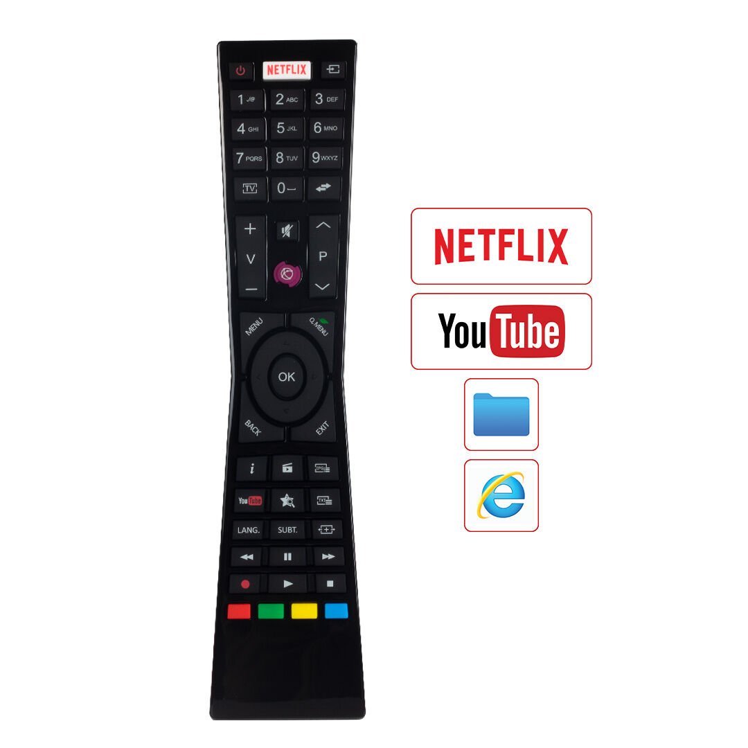 Vestel - JVC Netflix - Youtube Tuşlu Lcd Led Tv Kumandası