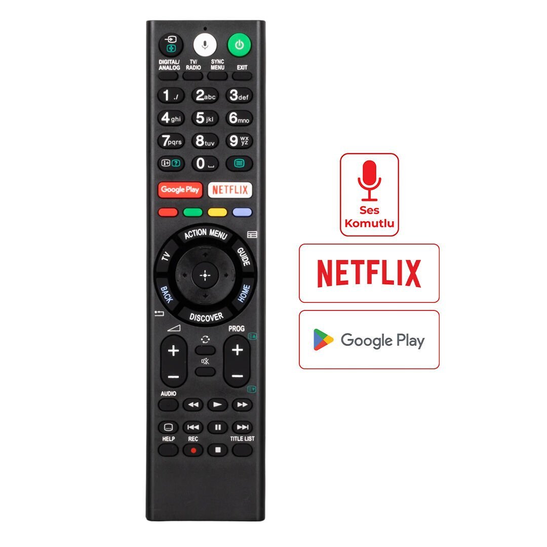 Sony RMF-TX300E Ses Komutlu Lcd Led Tv Kumanda