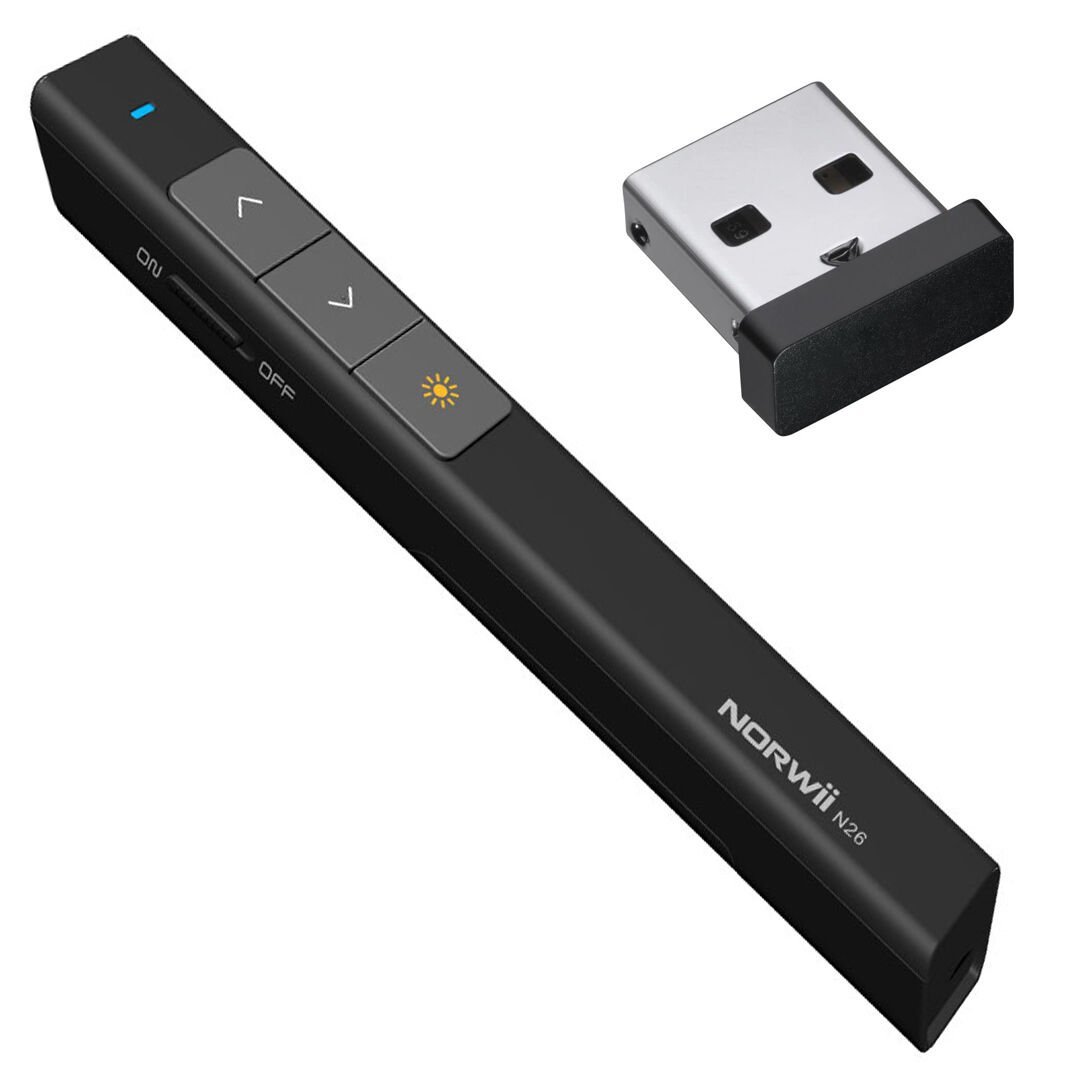 Norwii N26 2.4Ghz USB Kablosuz Profesyonel Sunum Kumandası