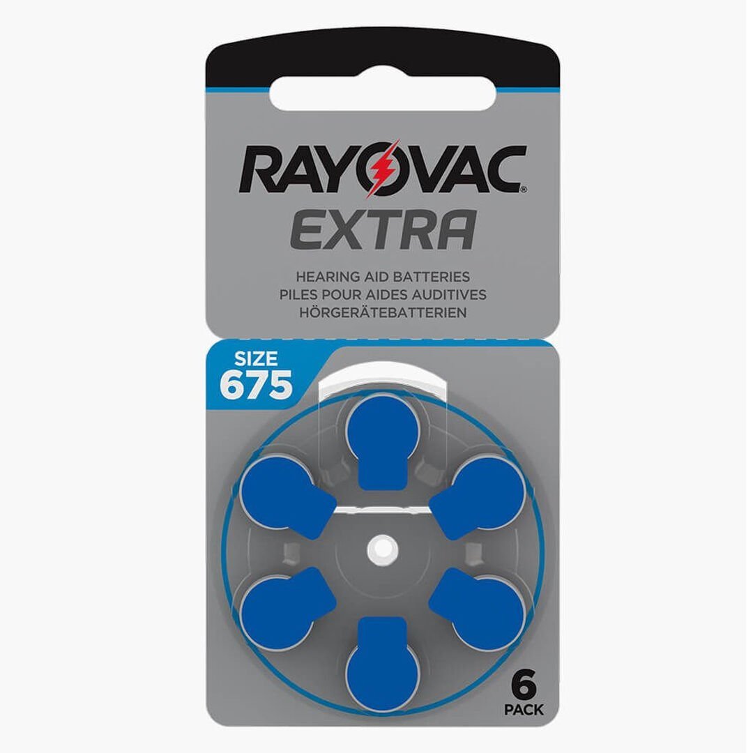 Rayovac 675 Numara Kulaklık İşitme Cihazı Pili (6'lı Paket)