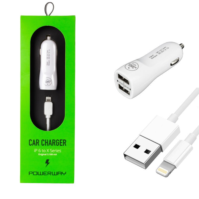 Powerway X3 3.1A İphone Araç Çakmaklık Şarj Aleti