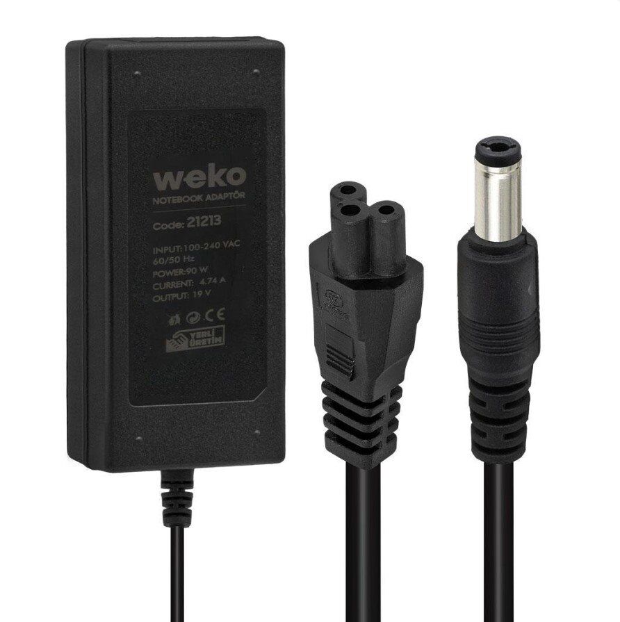Weko 19 Volt 4.74 Amper 90 Watt Notebook Adaptör