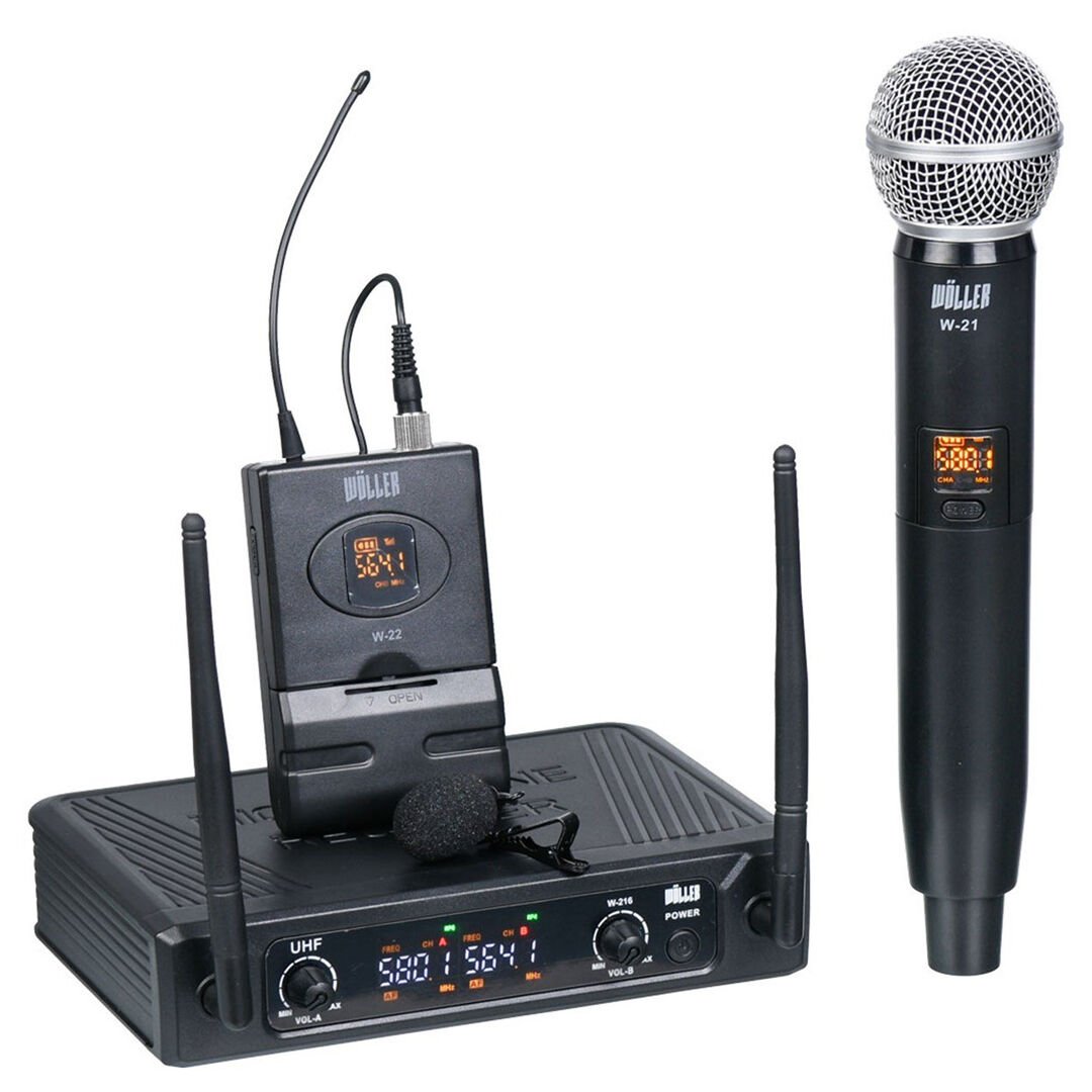 Wöller W-216EY UHF 2 Kanal Kablosuz Mikrofon Sistemi