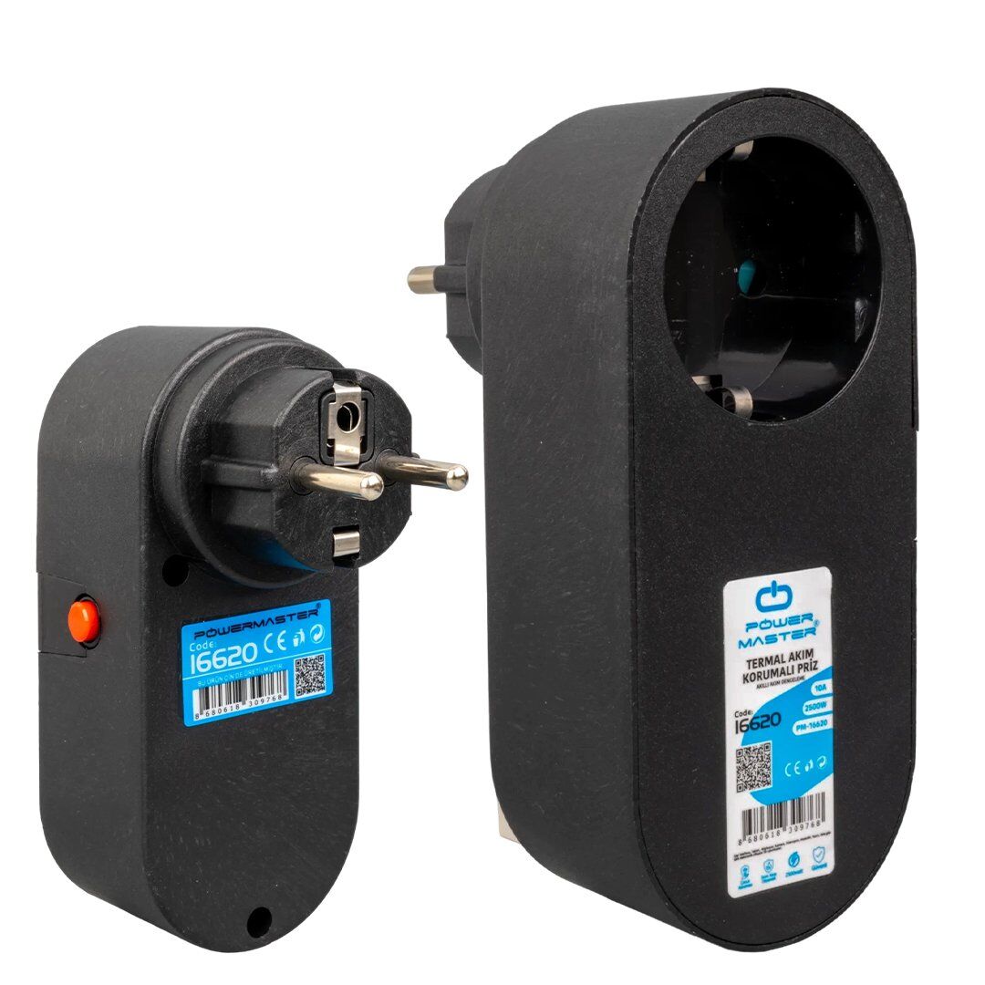 Powermaster PM-16620 Tekli Termal Akım Korumalı Priz