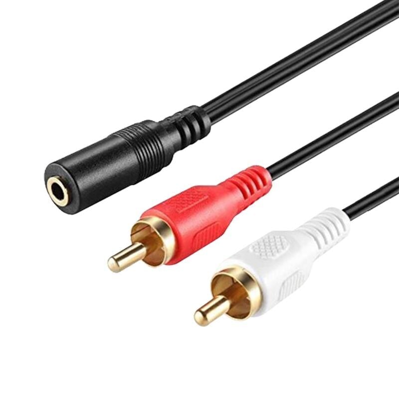 Elektromer 1.5 Metre 2RCA- 3.5Mm Stereo Dişi Kablo