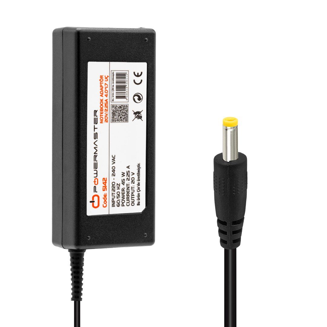 Powermaster PM-5142 20 Volt - 2.5 Amper - 45 Watt Adaptör