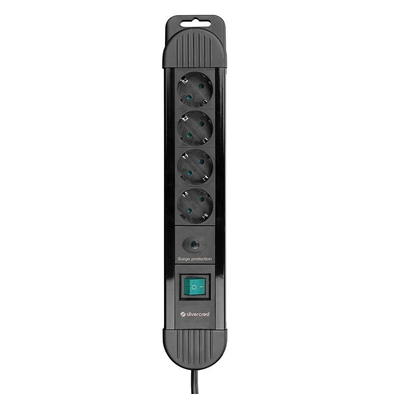 SilverCrest 1.5m 4lü Akım Korumalı Gri Priz 900 Joule SCKS04