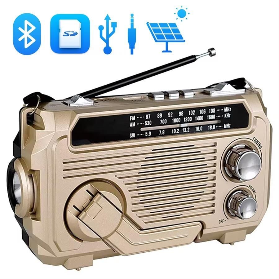 Puxing PX-777 Solar Güneş Panelli Portatif Analog Radyo
