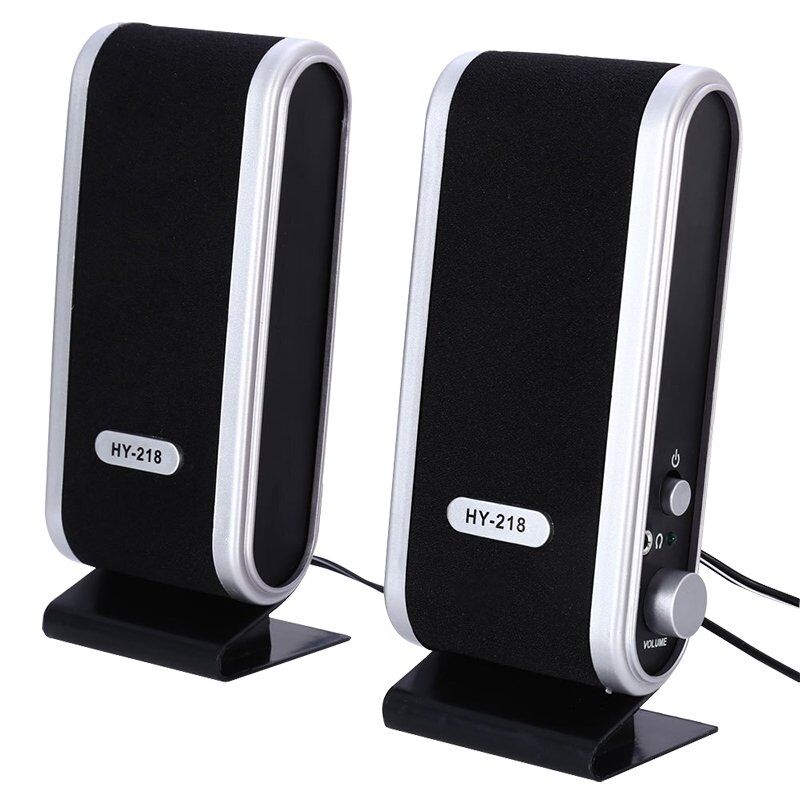 MagicVoice HY-218 1+1 USB İnce Tasarım Siyah Hoparlör