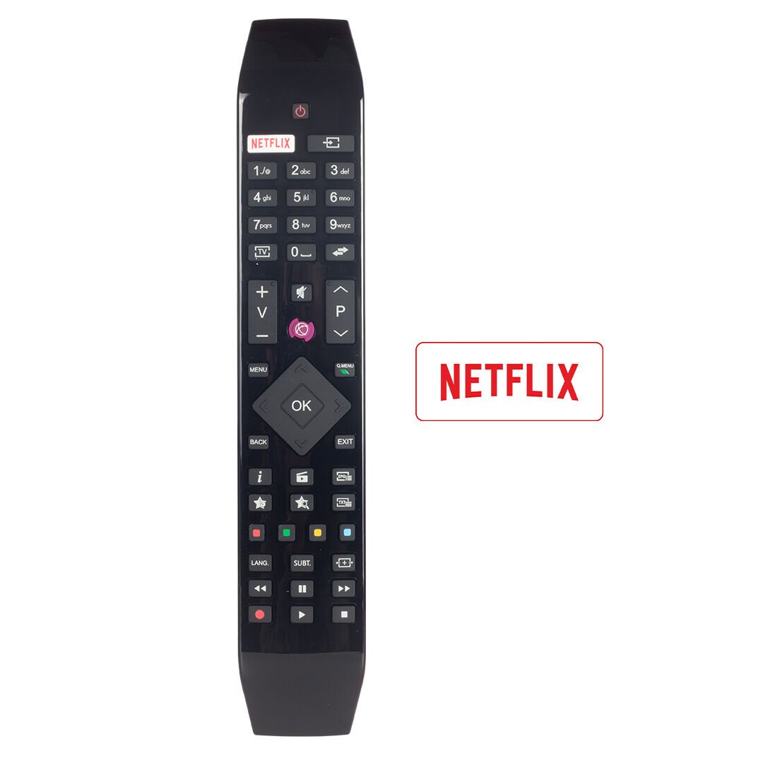 Vestel Netflix Mor Tuşlu Üstü Camlı Model Led Tv Kumanda