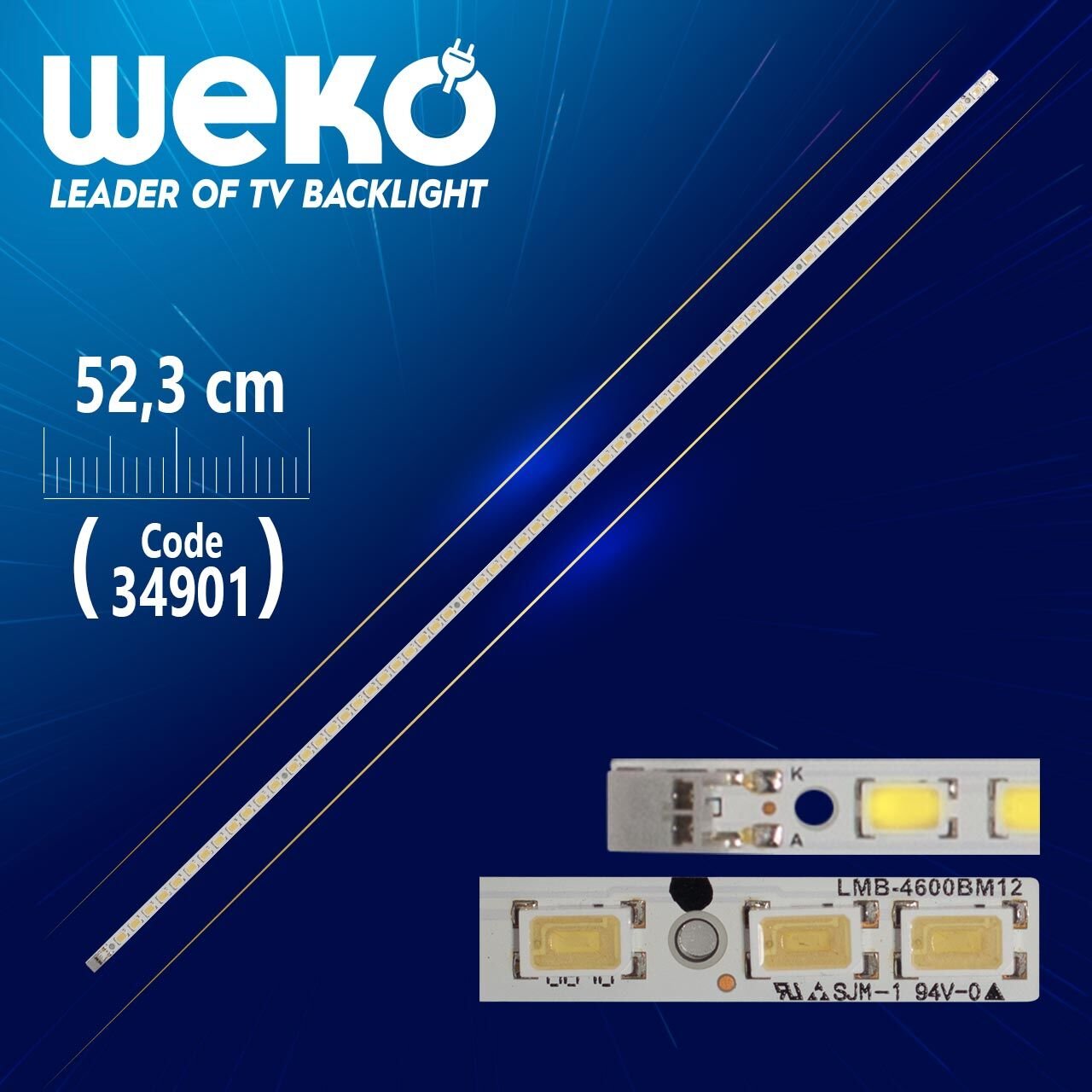 LMB-4600BM12 - 64 Ledli - 52.3 Cm - (WK-742) Tv Led Bar