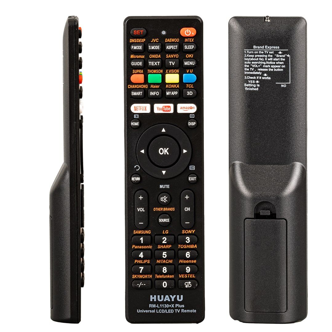 Huayu Rm-L1130+X Plus Siyah Universal Lcd Led Tv Kumanda