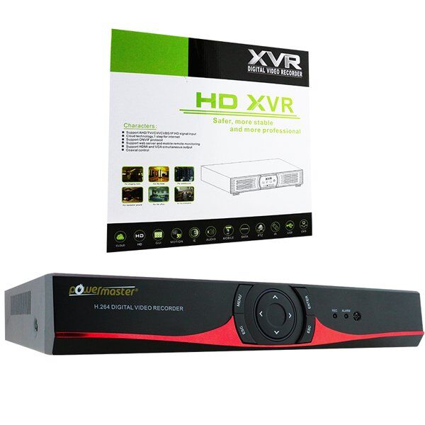PowerMaster PM-15464 4 Kanal 2160P 4K Ultra HD DVR Kamera Kayıt Cihazı