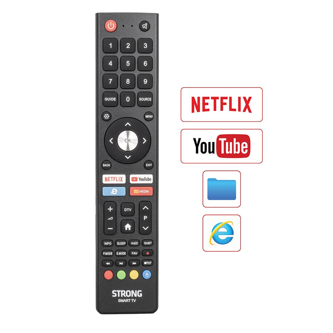Strong Netflix - Youtube Tuşlu Lcd Led Tv Android Kumanda