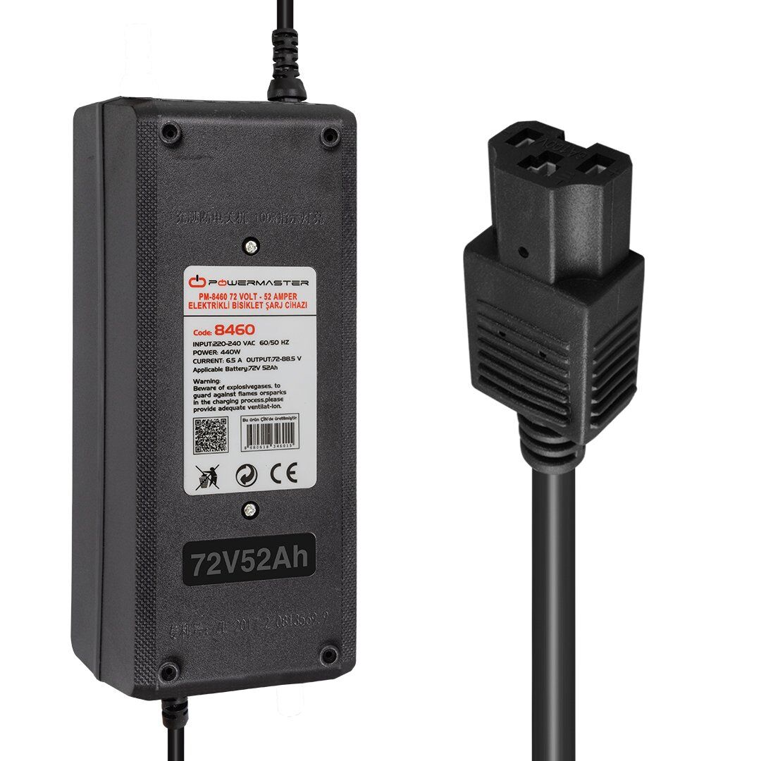 Powermaster 72 Volt 52 Amper Elektrikli Bisiklet Şarj Cihazı