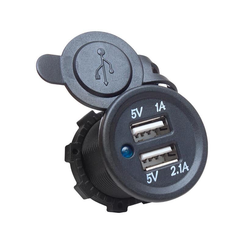 Powermaster 5V 2.1A 5V 1A Şase Tipi Oto Usb Şarj