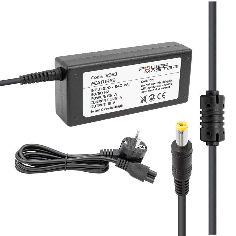 Powermaster PM-12923 19 Volt - 3.42 Amper 5.5*1.75 Mm Uçlu Adaptör (Acer Notebook)