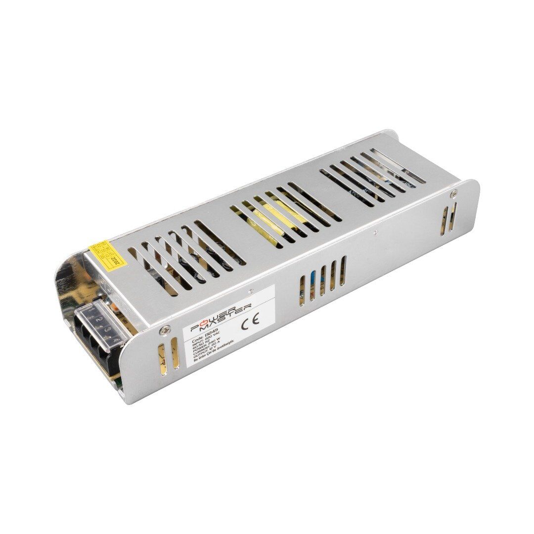 Powermaster PM-13249 12 Volt - 20 Amper Slim Metal Kasa Adaptör