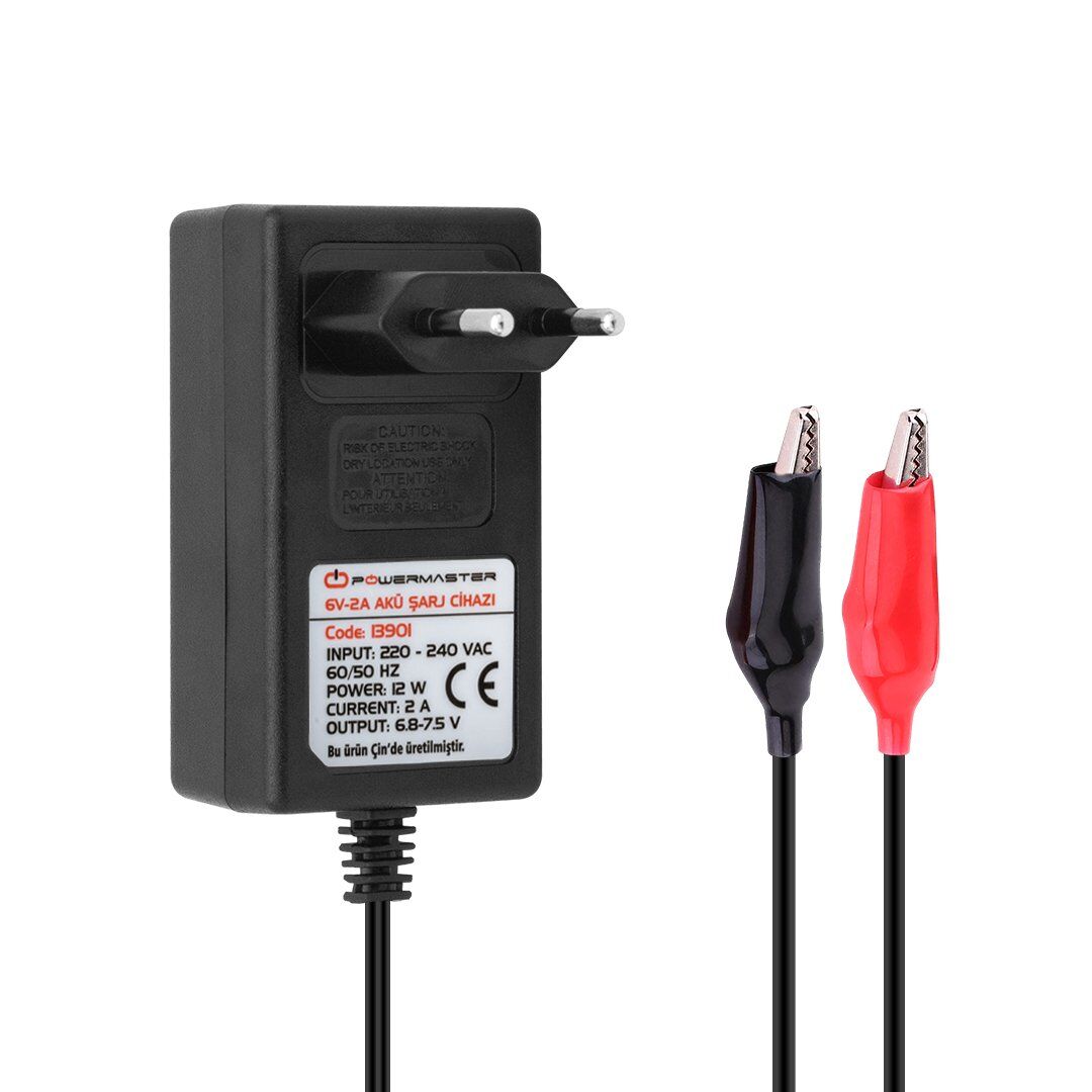 Powermaster PM-13901 6V - 2A Akü Şarj Adaptörü