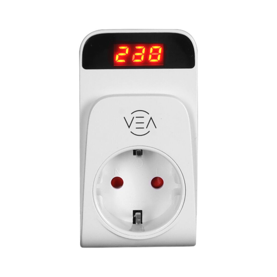 Vea VE-25530 15A 3520W Dijital Göstergeli Akım Korumalı Priz