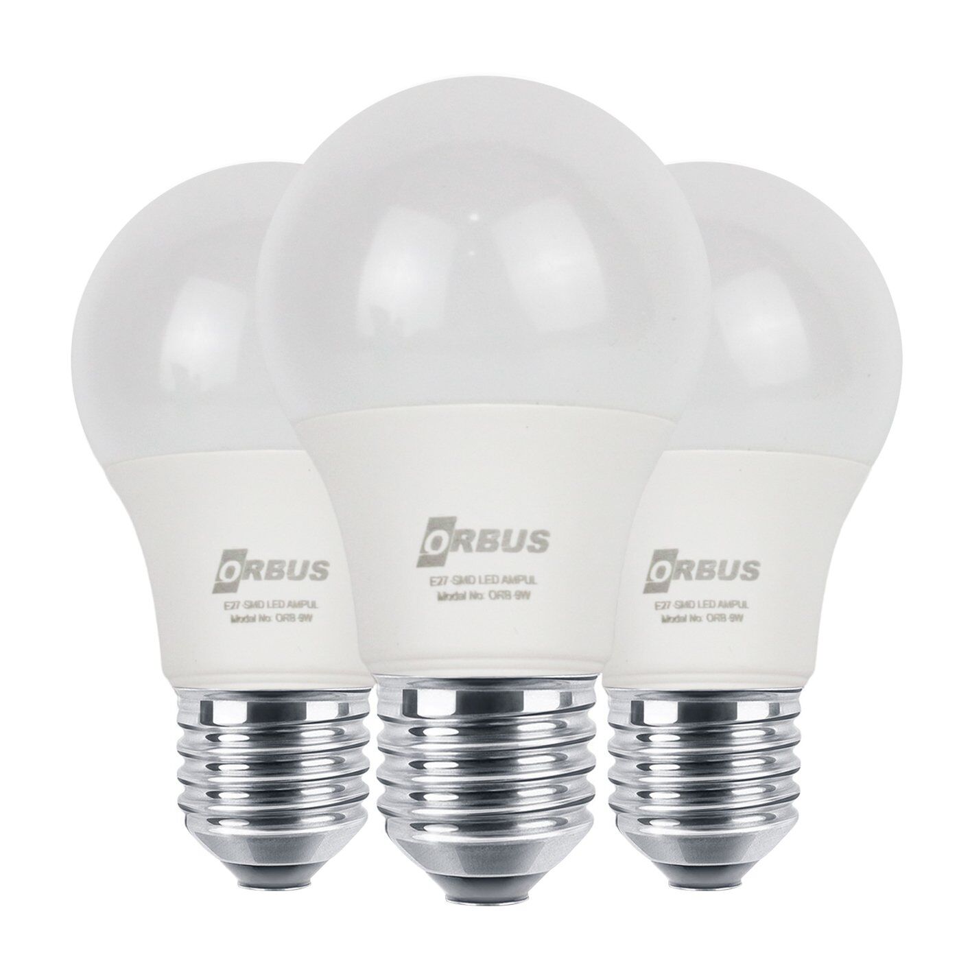 Orbus ORB-L9W 3'lü Paket 9 Watt Beyaz Led Ampul