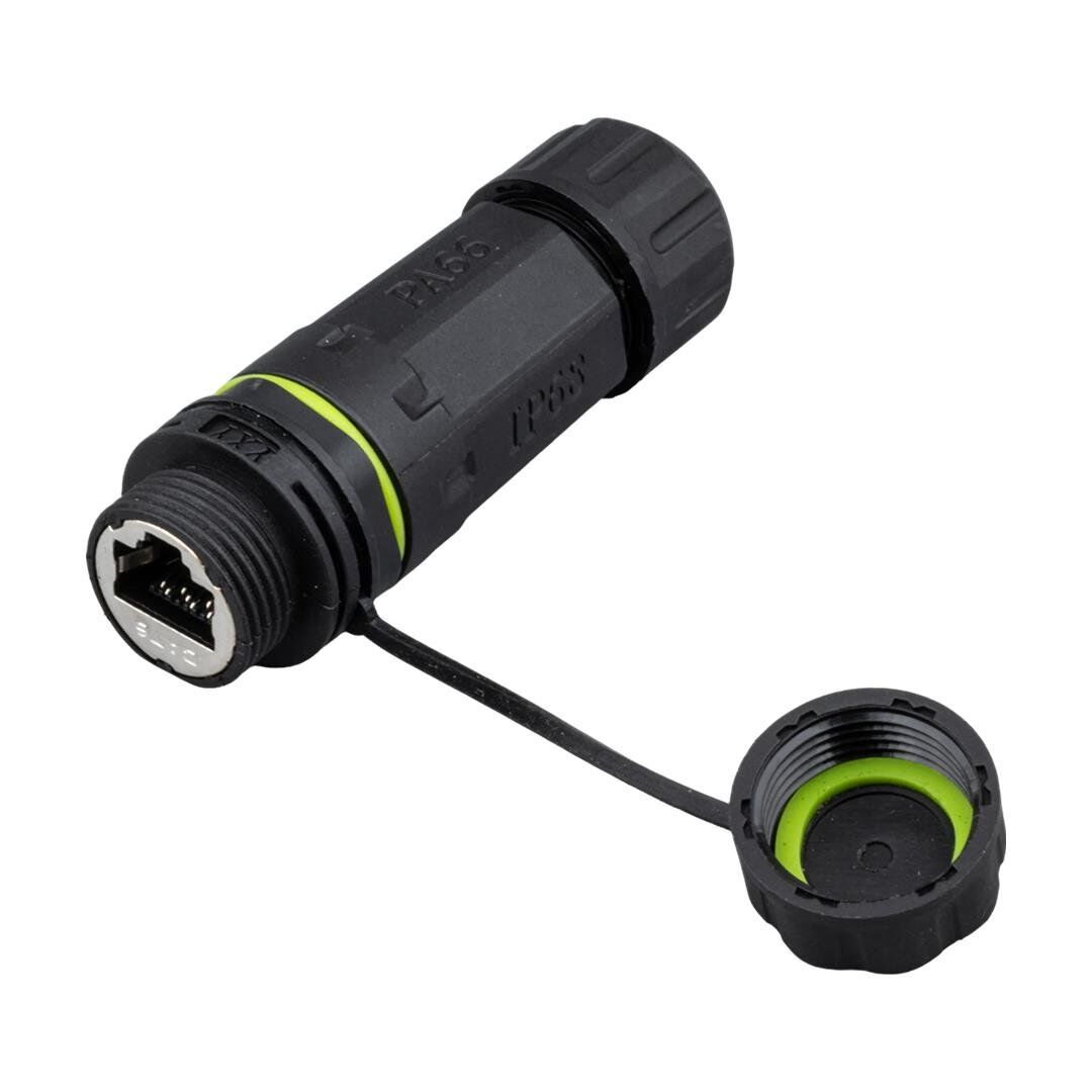 Powermaster Dişi - Dişi IP68 Su Geçirmez RJ45 Konnektör