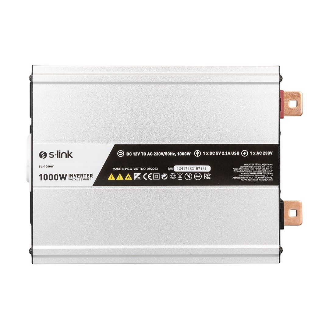 S-Link SL-1000W 12V 1000W Modified Sinüs İnvertör