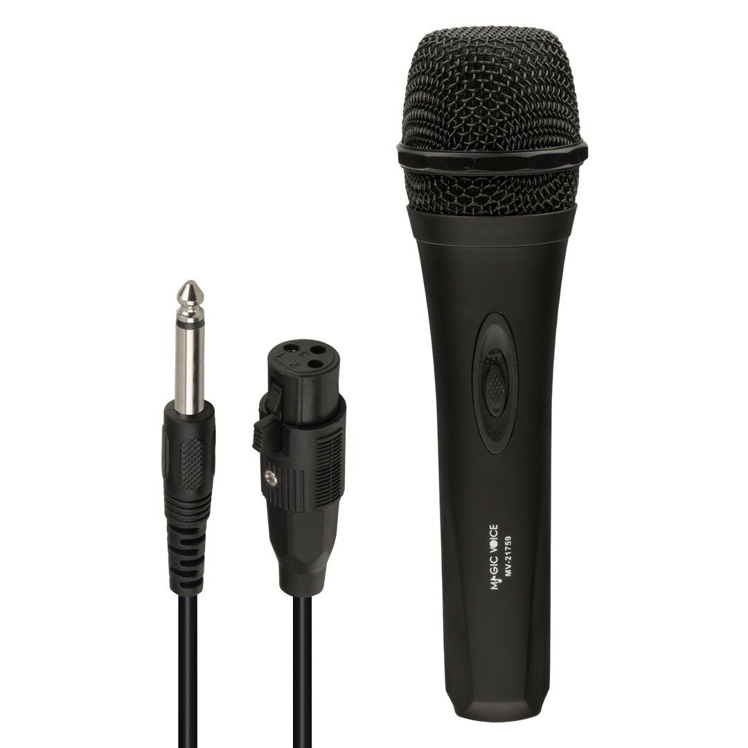 MagicVoice MV-21759 Dinamik 3 Metre Kablolu El Mikrofonu