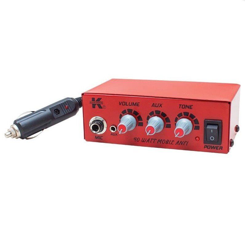 Magicvoice 12 Volt 40 Watt Mini Metal Kasa Pazarcı Anfisi