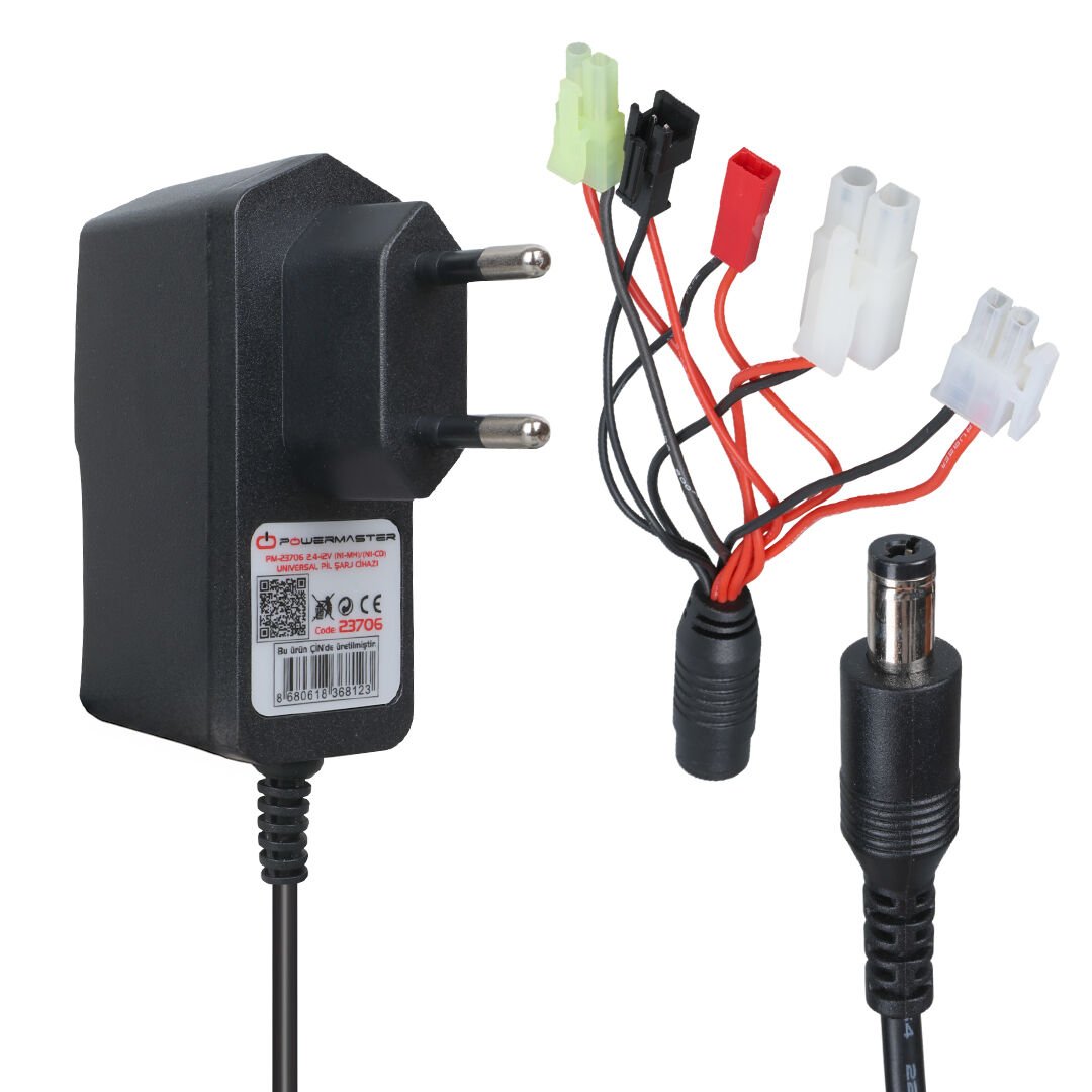 Powermaster PM-23706 2.4-12Volt Universal Oyuncak Pil Şarj Cihazı