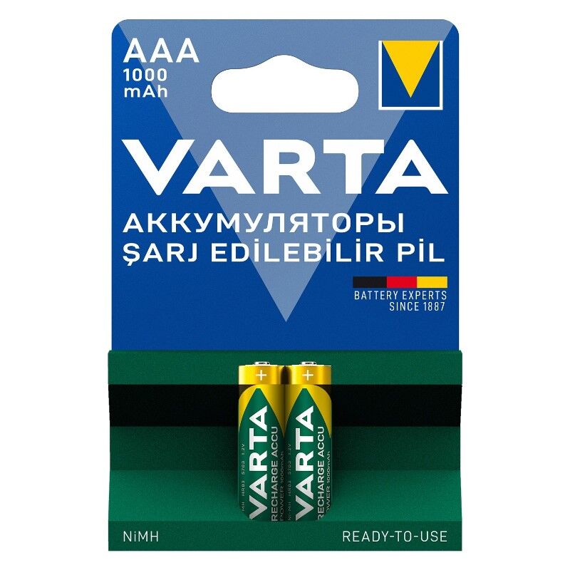 Varta 5703 1.2V 1000 mAh Şarjlı AAA İnce Kalem Pil