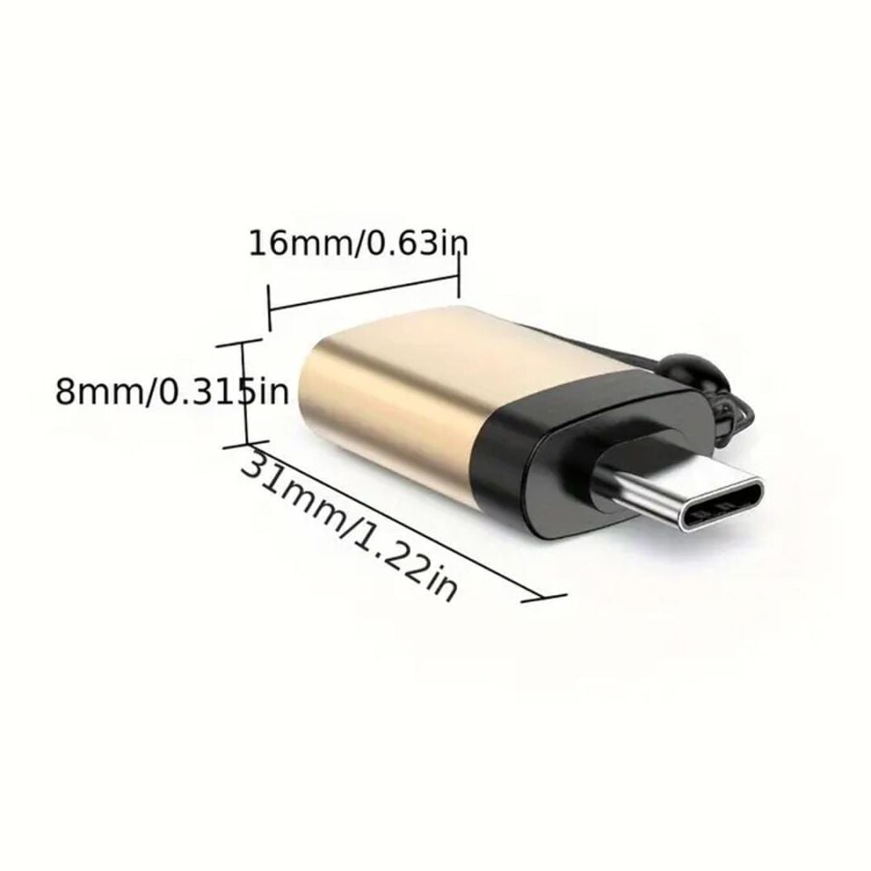 Powermaster PM-3826 USB-A TO Type-C OTG Çevirici Adaptör