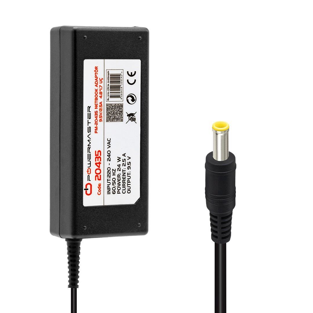 Powermaster PM-20435 9.5 Volt - 2.5 Amper 4.8*1.7 Mm Uçlu Adaptör (Asus Notebook)