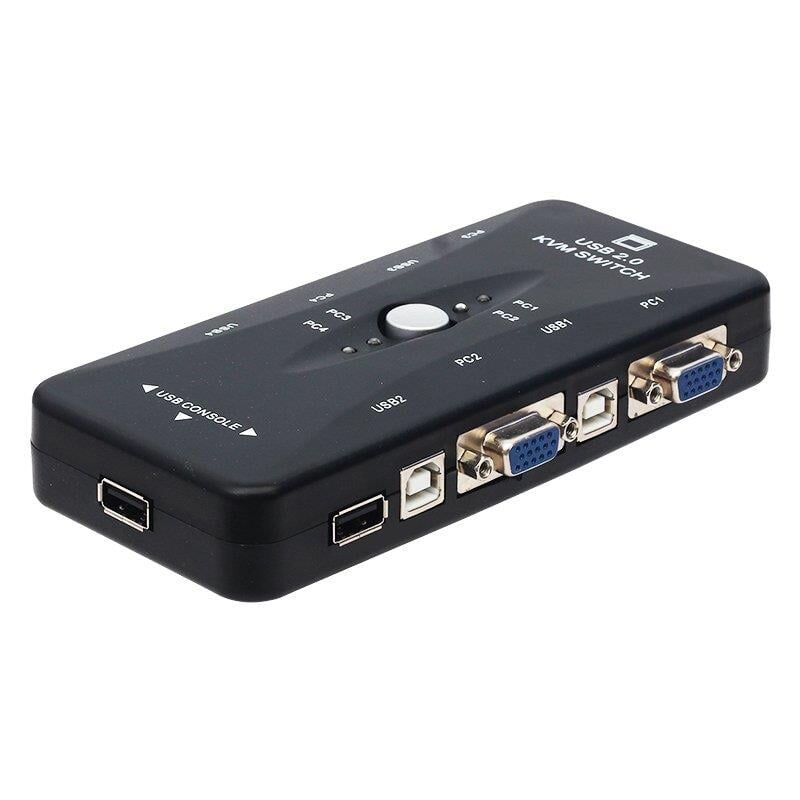 PowerMaster PM-15166 1080p VGA 4 Kanal KVM Switch