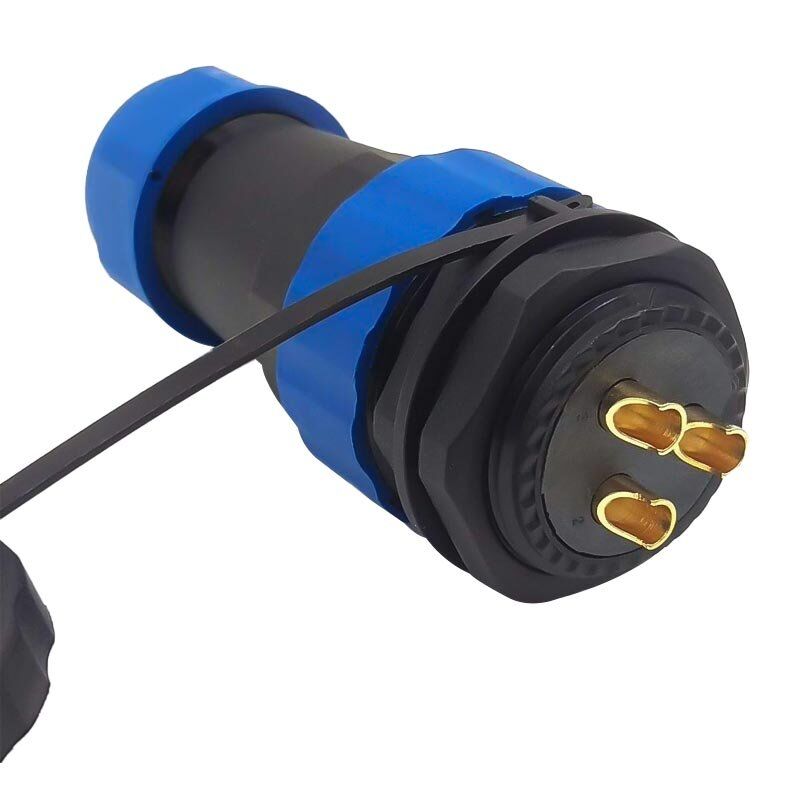 SD28 Su Geçirmez 3 Pin Erkek-Dişi Yuvarlak 28 Mm Konnektör