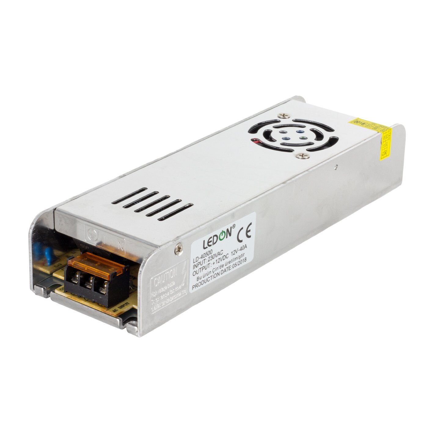 Ledon LD-40500 12 Volt 40 Amper 480 Watt Metal Kasa Adaptör
