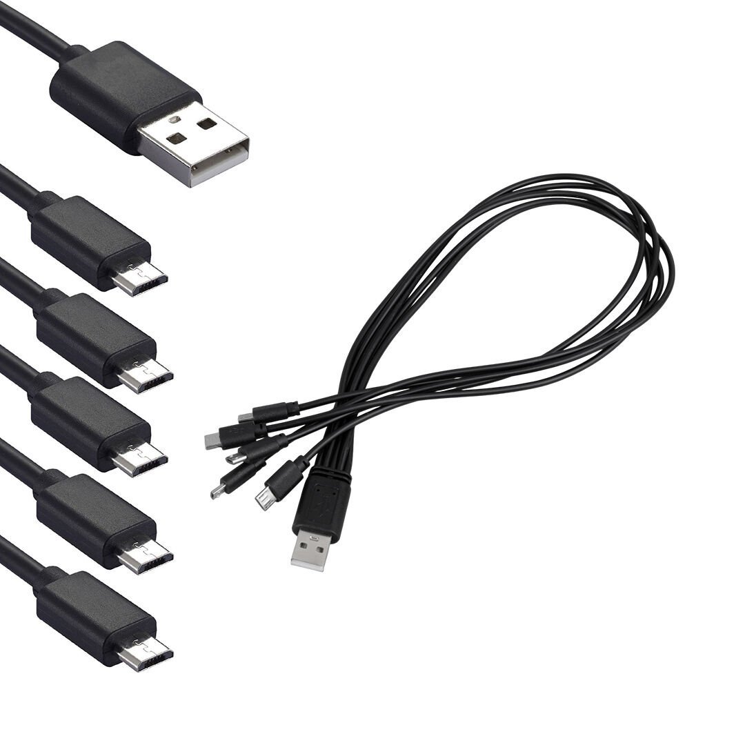 Hello HL-25826 Çoklu 5in1 Micro-USB Şarj Kablosu 30 Cm