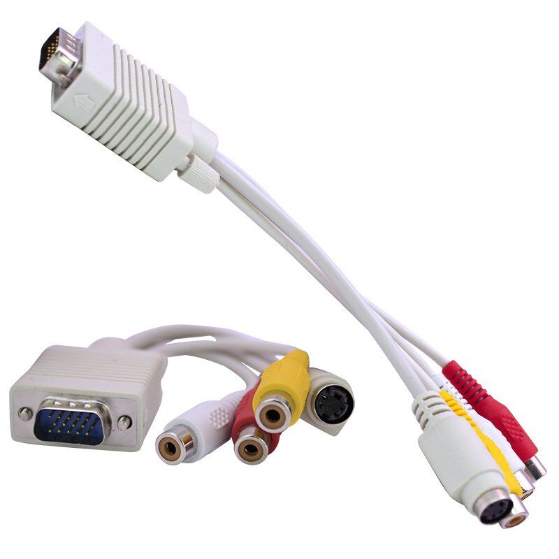 Powermaster VGA 3RCA - S Video Kablo 30 Cm