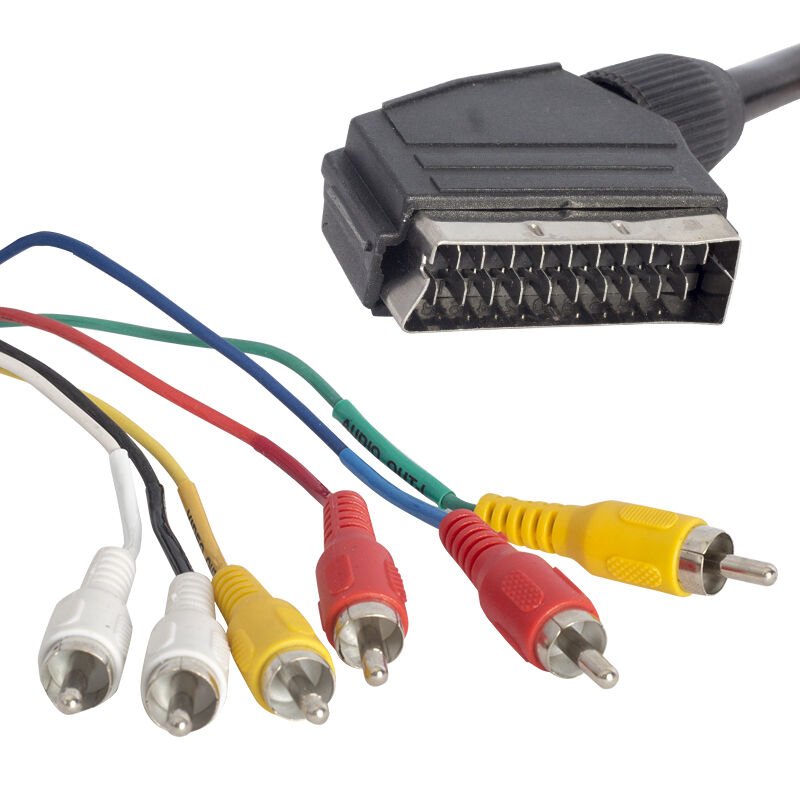 Powermaster Scart 6 Rca Stereo Standart 1.5 Metre Kablo