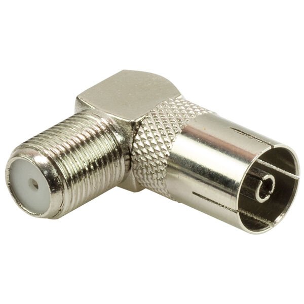 Powermaster F Konnektör Dişi - 60 Ohm Dişi L Tip Çevirici