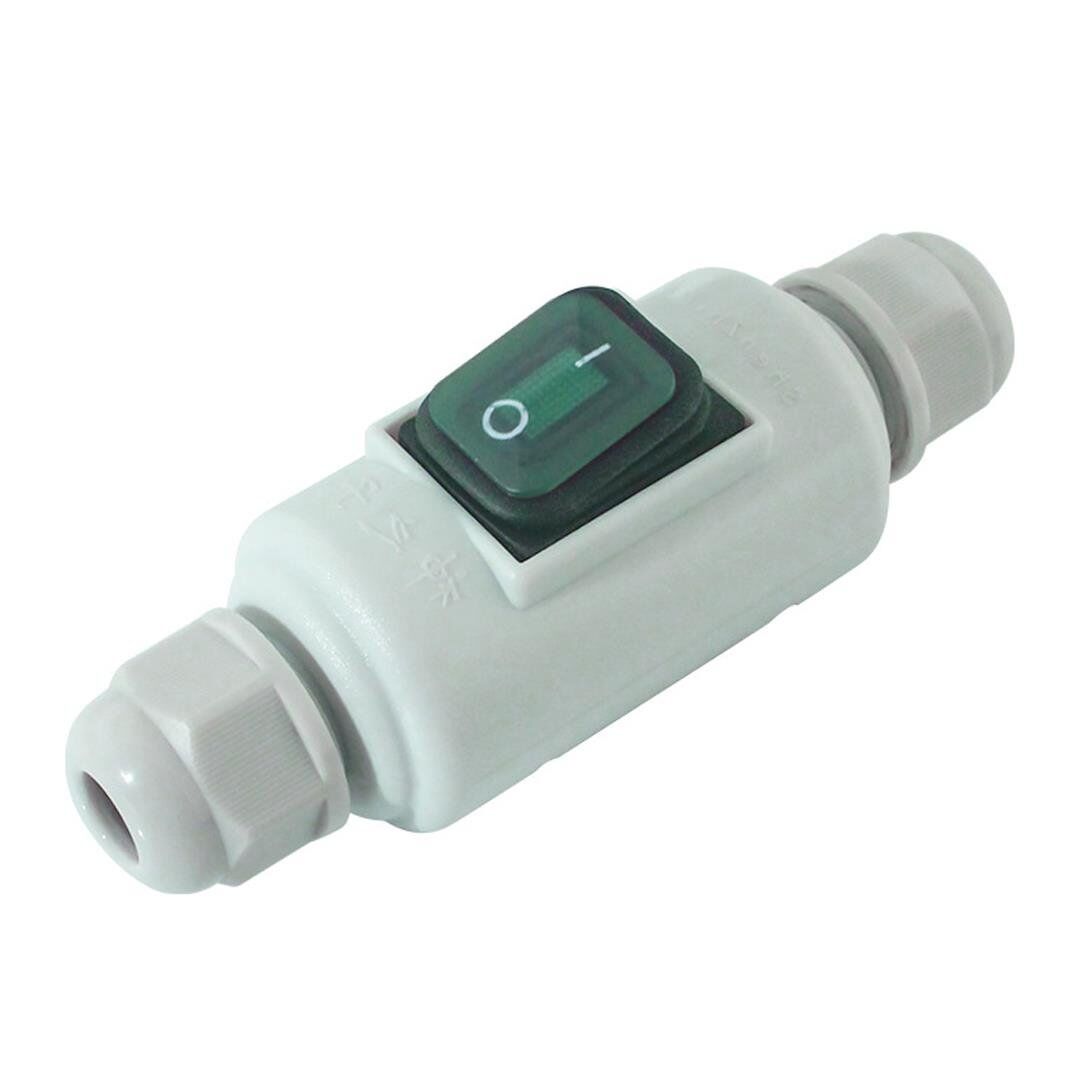 Powermaster PM-26936 4 Pin Su Geçirmez Beyaz Kablo Switch