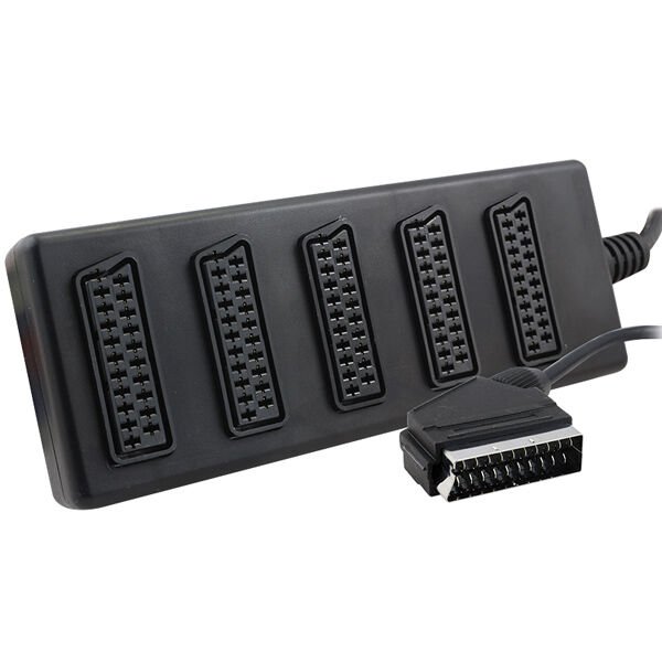 Elektromer 5’li Scart Dağıtıcı (1 Erkek - 5 Dişi Scart)