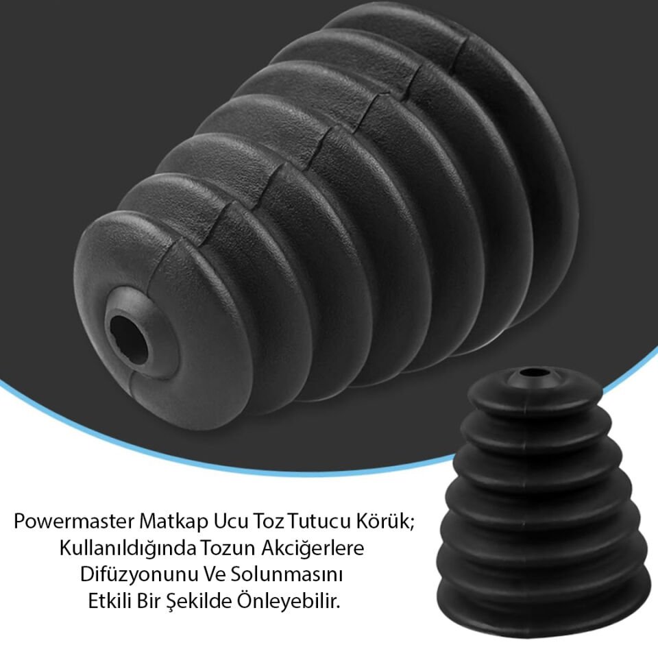 Powermaster PM-20809 Matkap Ucu Toz Tutucu Körük Siyah