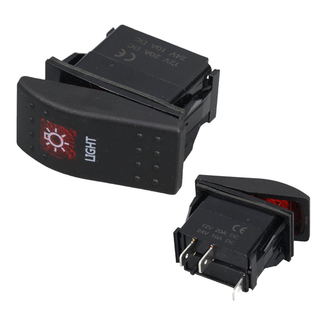 PowerMaster Işıklı 3 Pinli On-Off 12-24V Marin Switch