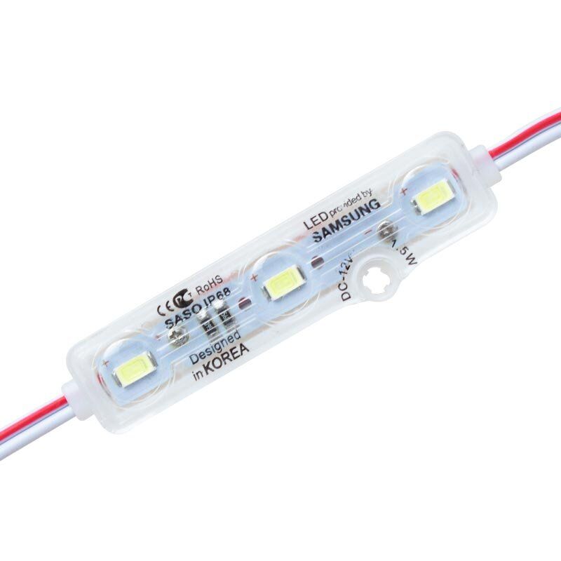 Powermaster 12 Volt Şeffaf Kapaklı Beyaz Modül Led