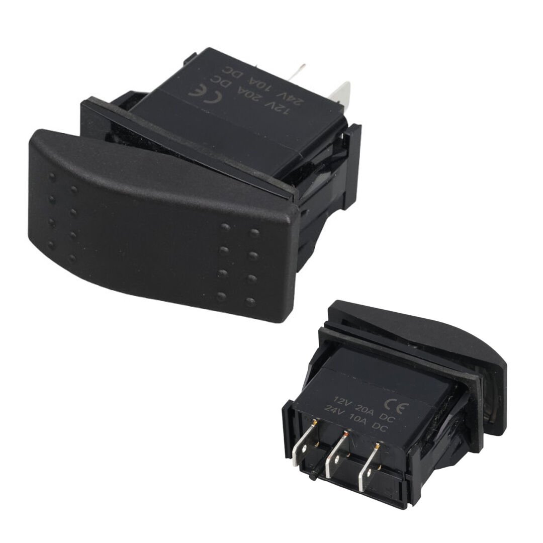Powermaster Sembolsüz Işıksız 3 Pinli On-Off 12-24V Marin Switch